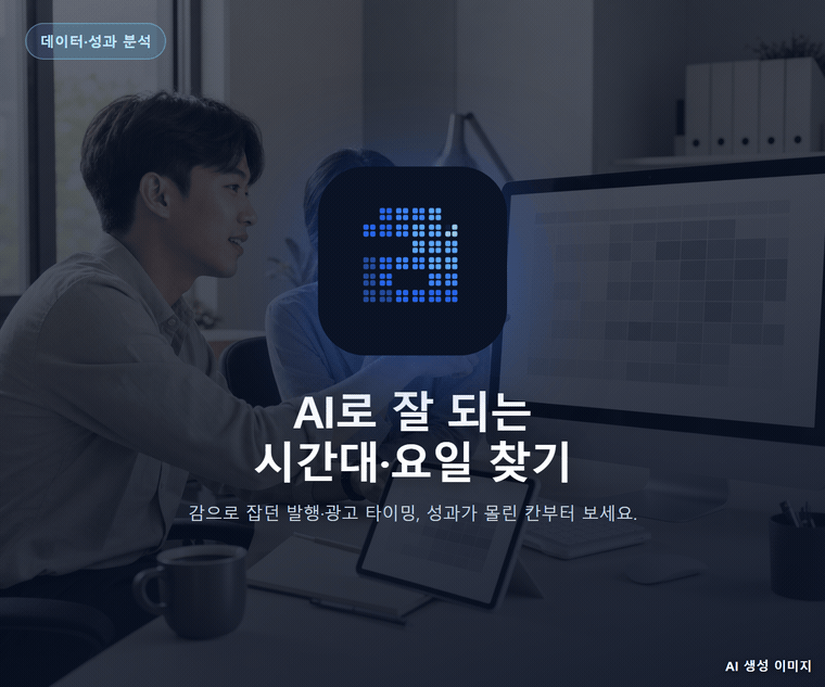 AI로 잘 되는 시간대·요일 찾기