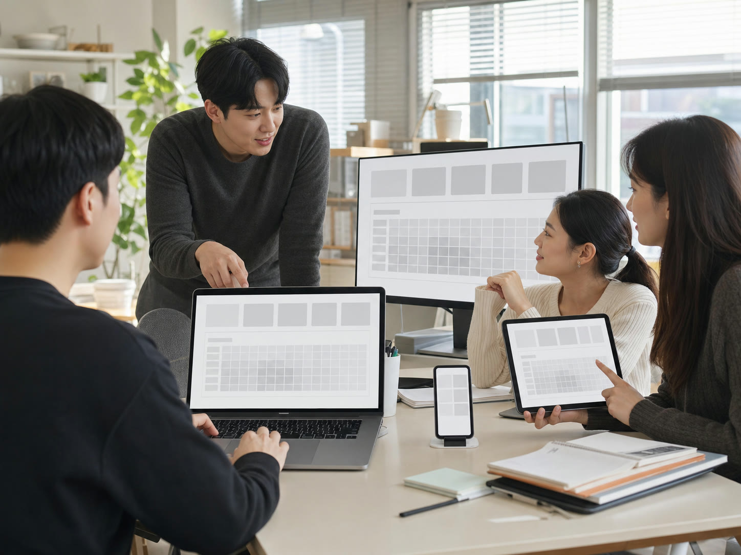핵심지표 카드와 히트맵이 함께 보이는 관리자 화면(예시 이미지)