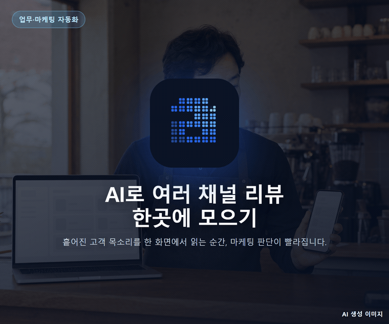 AI로 여러 채널 리뷰 한곳에 모으기