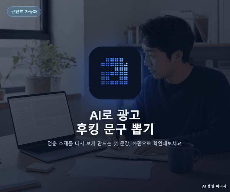 AI로 광고 후킹 문구 뽑기