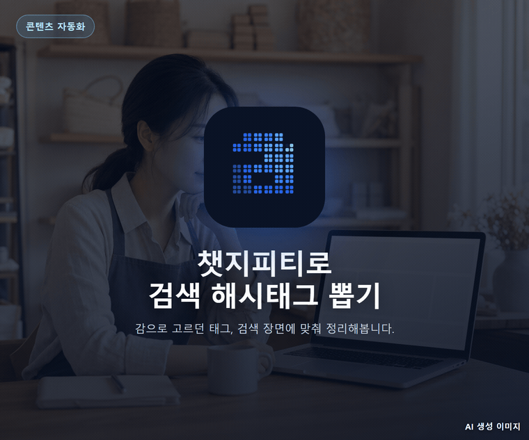 챗지피티로 검색 해시태그 뽑기
