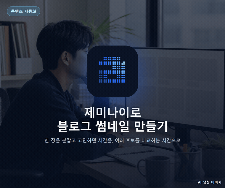 제미나이로 블로그 썸네일 만들기