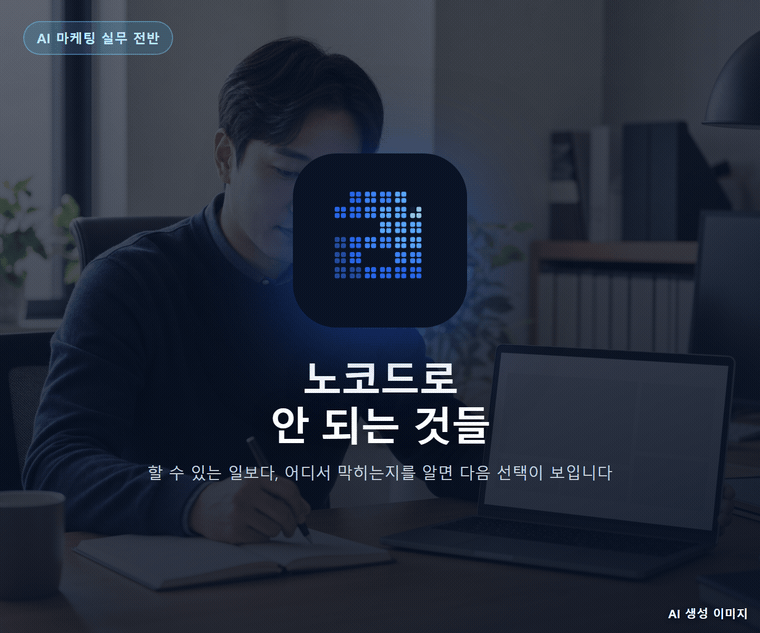 노코드로 안 되는 것들