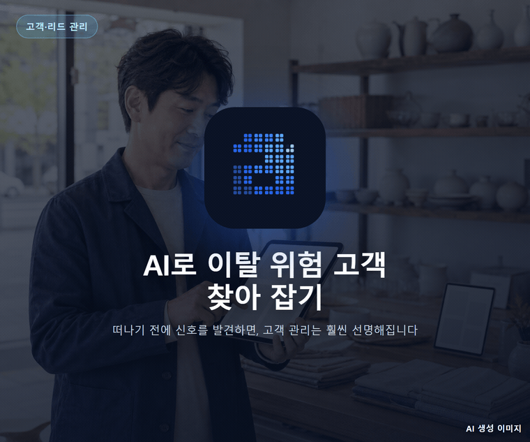 AI로 이탈 위험 고객 찾아 잡기