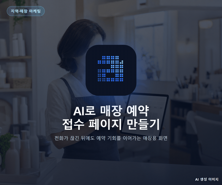 AI로 매장 예약 접수 페이지 만들기