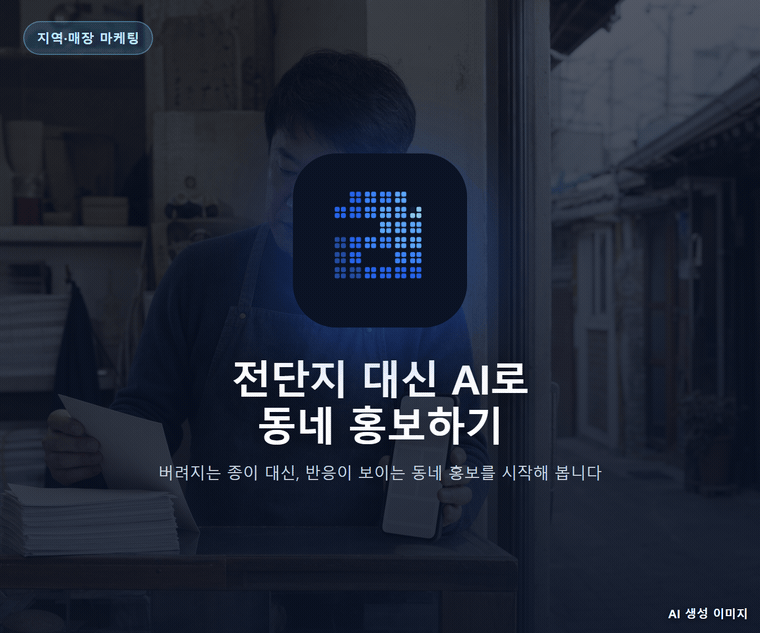 전단지 대신 AI로 동네 홍보하기
