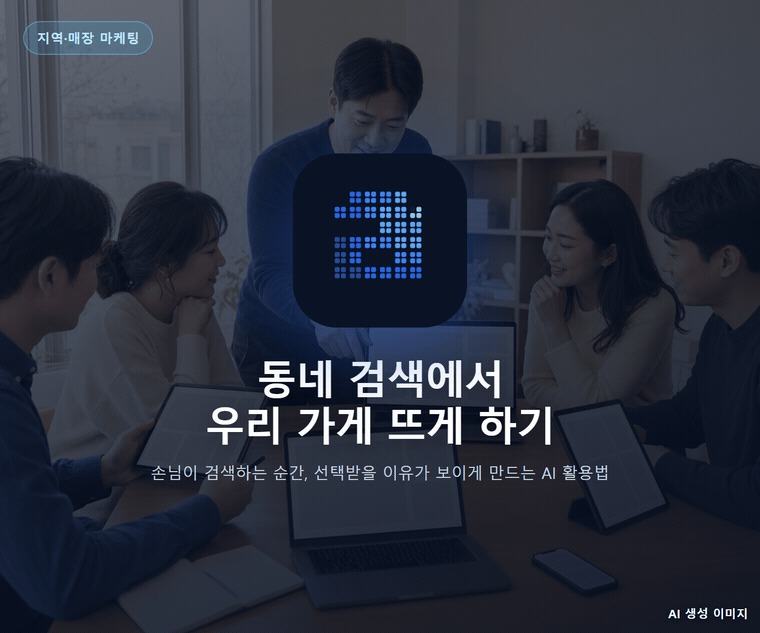 동네 검색에서 우리 가게 뜨게 하기