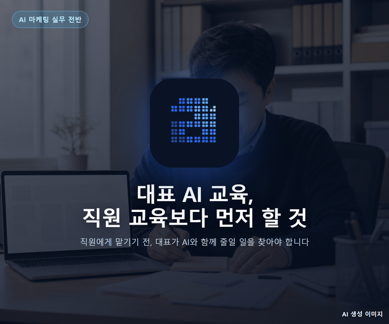 대표 AI 교육, 직원 교육보다 먼저 할 것