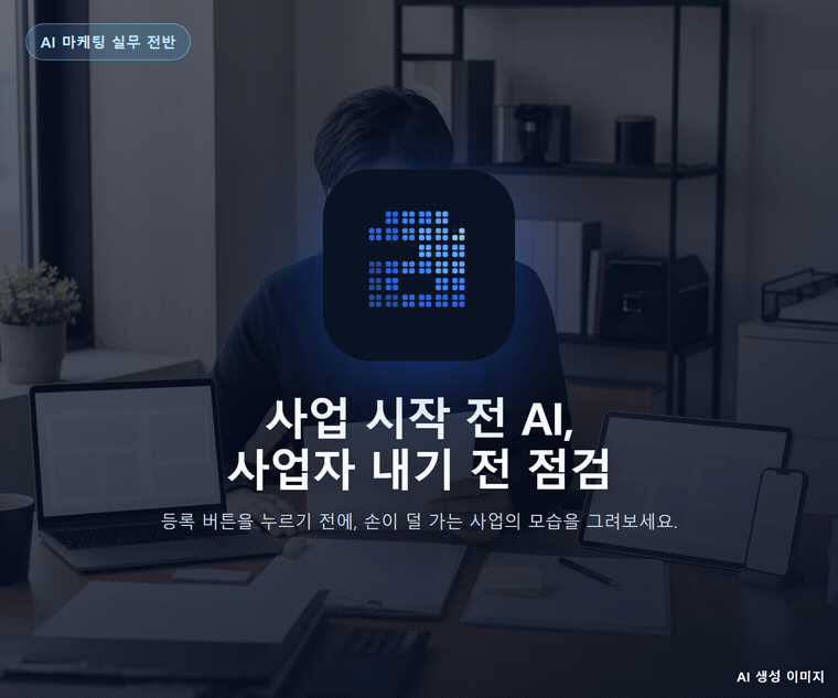 사업 시작 전 AI, 사업자 내기 전 점검