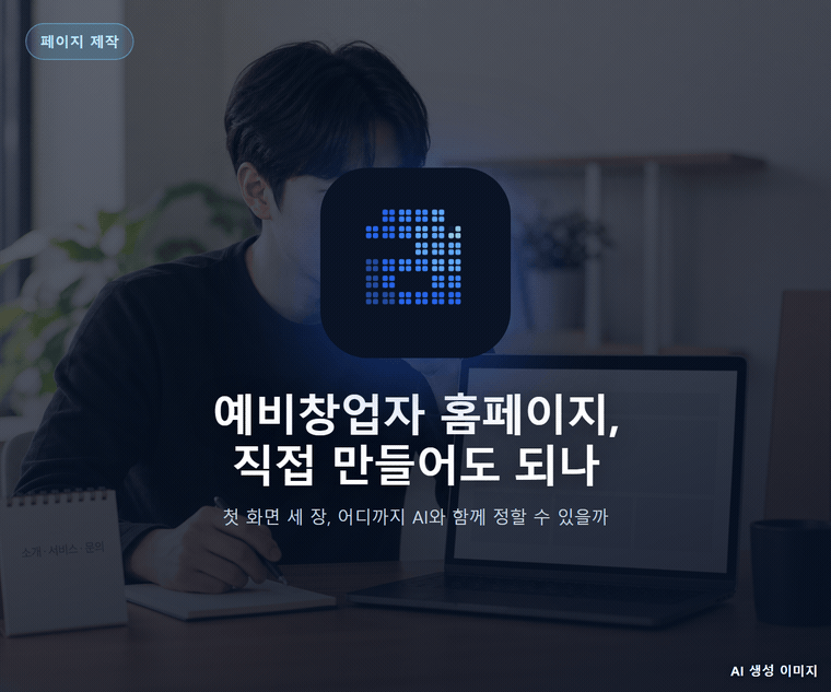 예비창업자 홈페이지, 직접 만들어도 되나