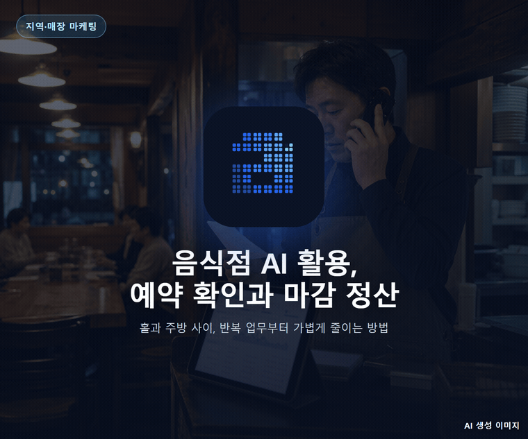 음식점 AI 활용, 예약 확인과 마감 정산