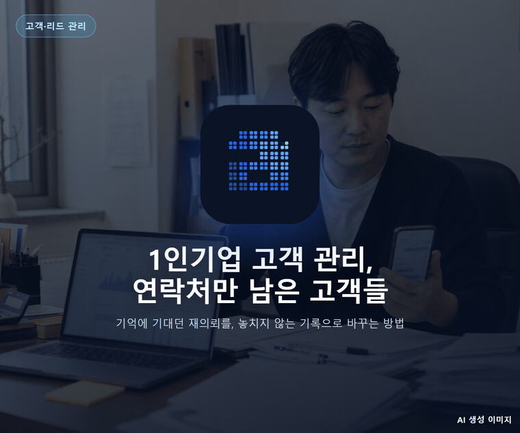 1인기업 고객 관리, 연락처만 남은 고객들