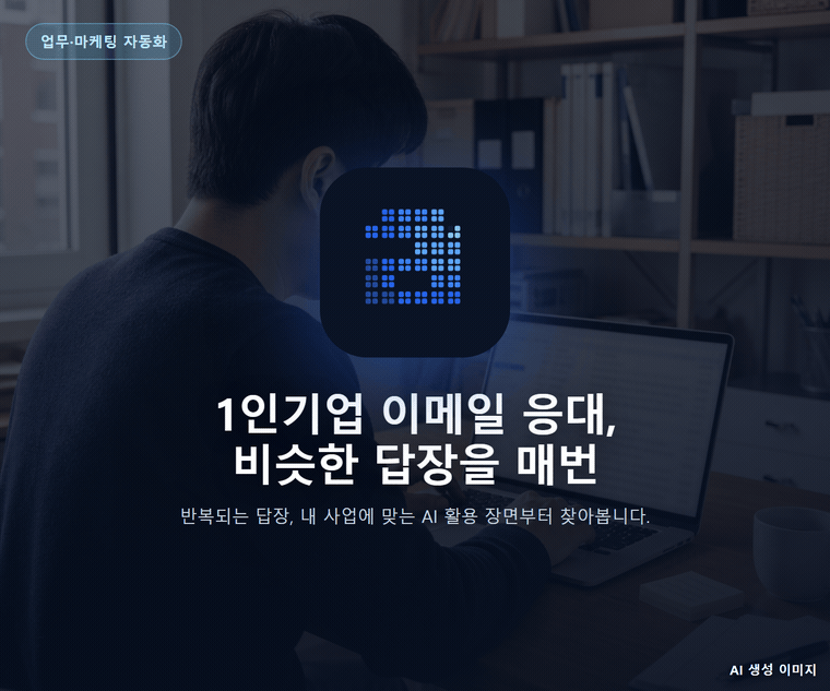 1인기업 이메일 응대, 비슷한 답장을 매번