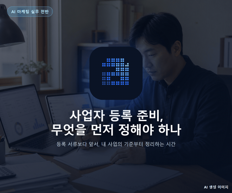 사업자 등록 준비, 무엇을 먼저 정해야 하나