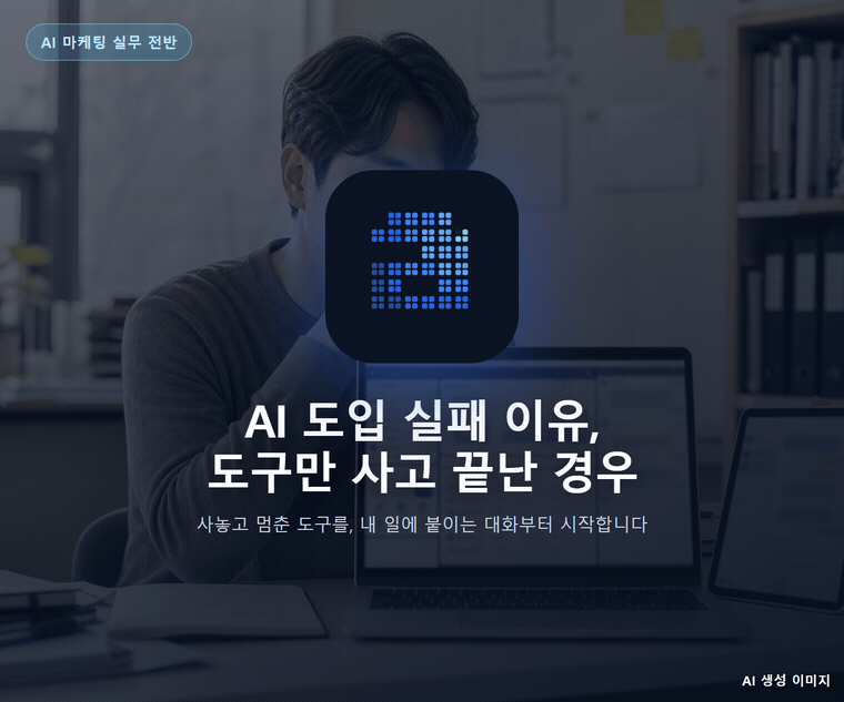 AI 도입 실패 이유, 도구만 사고 끝난 경우