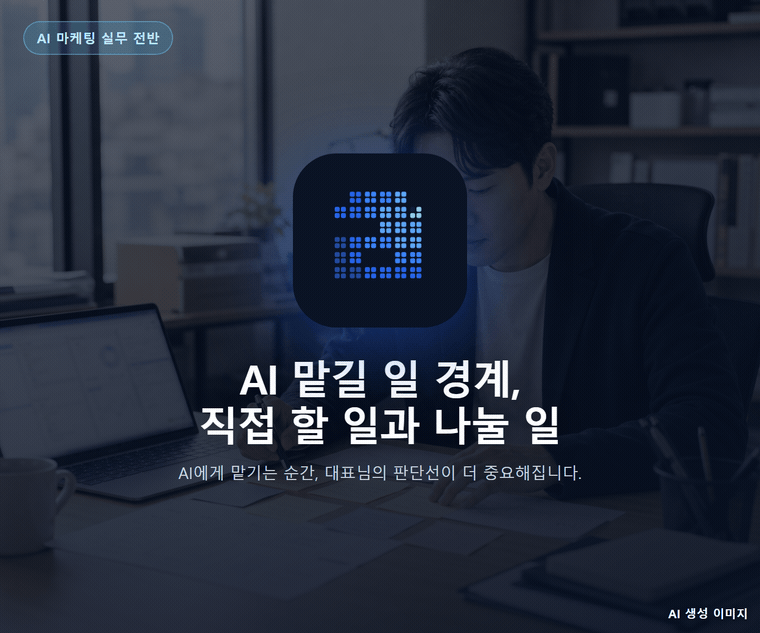 AI 맡길 일 경계, 직접 할 일과 나눌 일