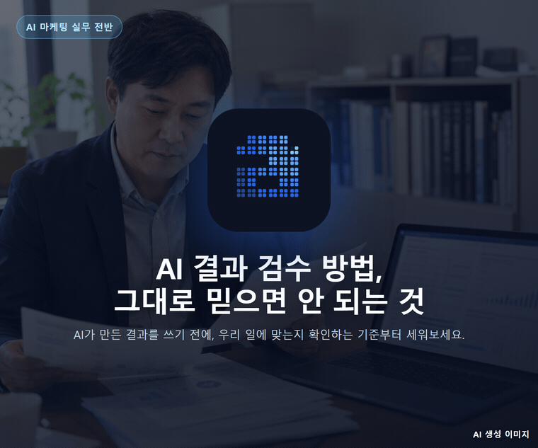 AI 결과 검수 방법, 그대로 믿으면 안 되는 것