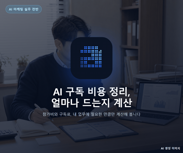 AI 구독 비용 정리, 얼마나 드는지 계산