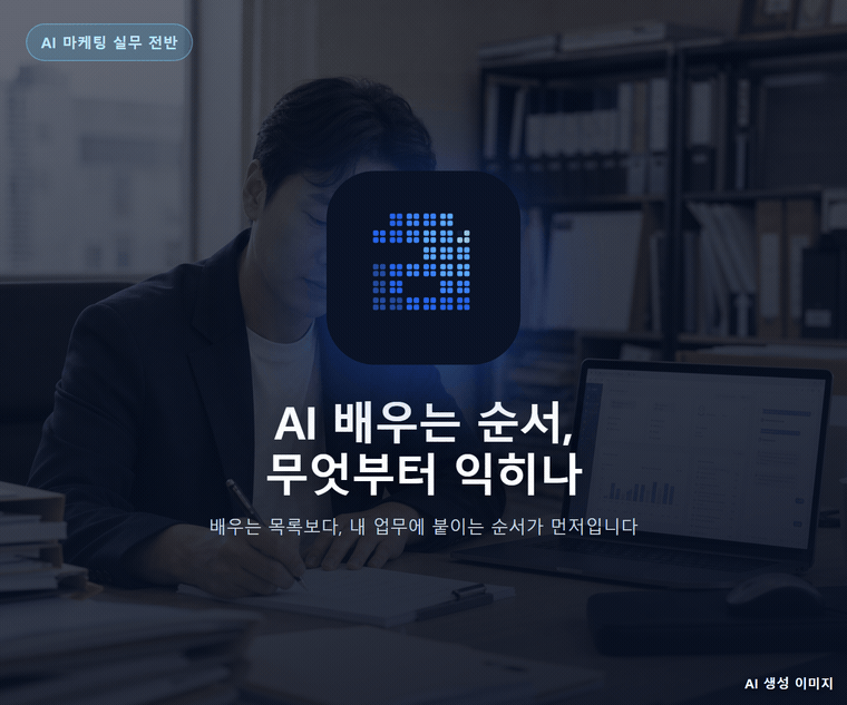 AI 배우는 순서, 무엇부터 익히나