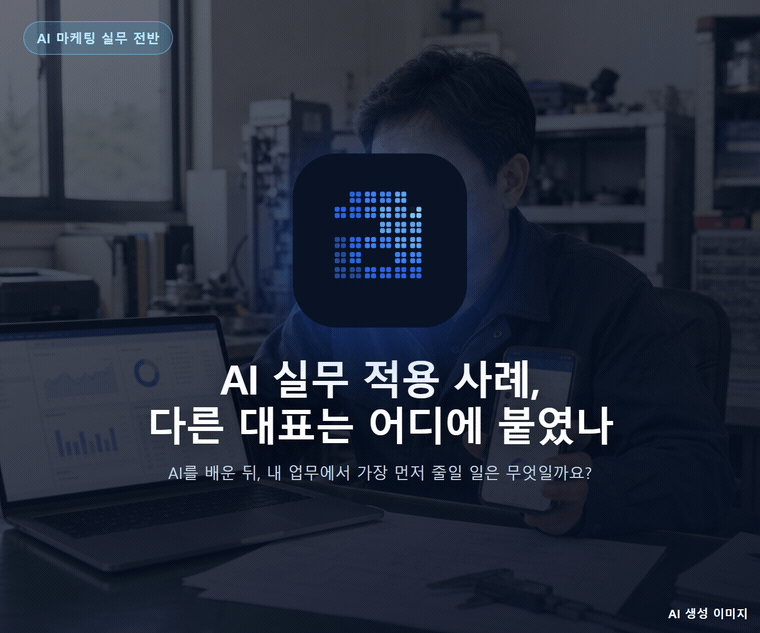 AI 실무 적용 사례, 다른 대표는 어디에 붙였나