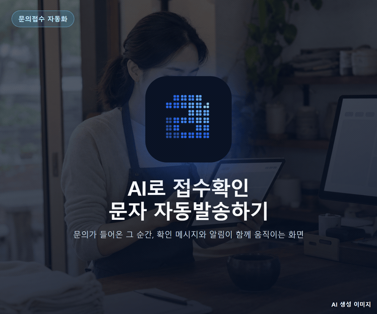 AI로 접수확인 문자 자동발송하기