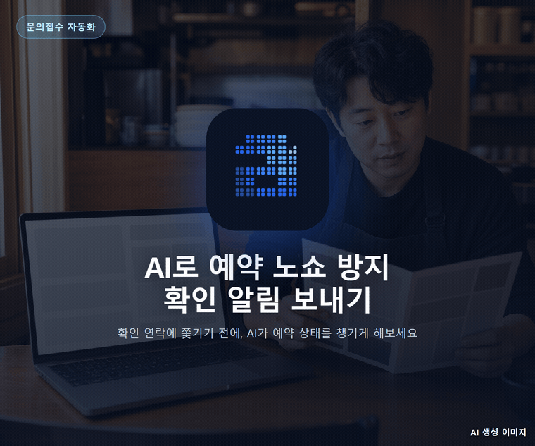 AI로 예약 노쇼 방지 확인 알림 보내기