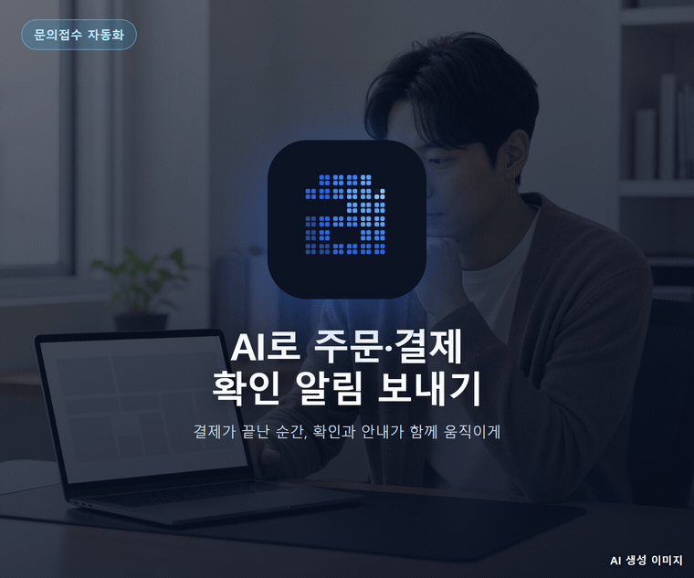 AI로 주문·결제 확인 알림 보내기