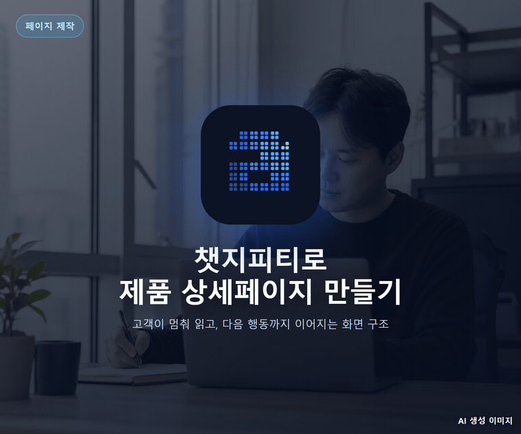 챗지피티로 제품 상세페이지 만들기