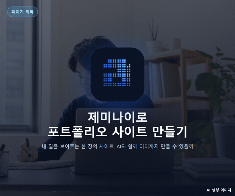 제미나이로 포트폴리오 사이트 만들기