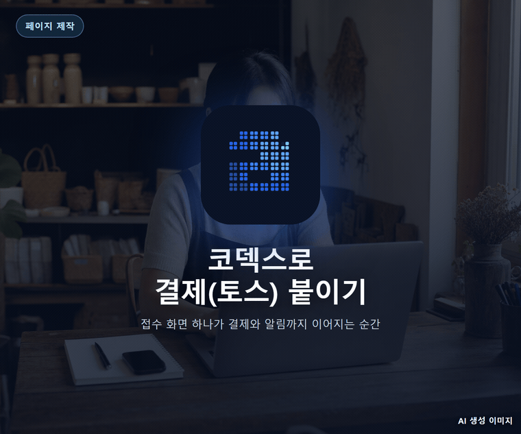 코덱스로 결제(토스) 붙이기