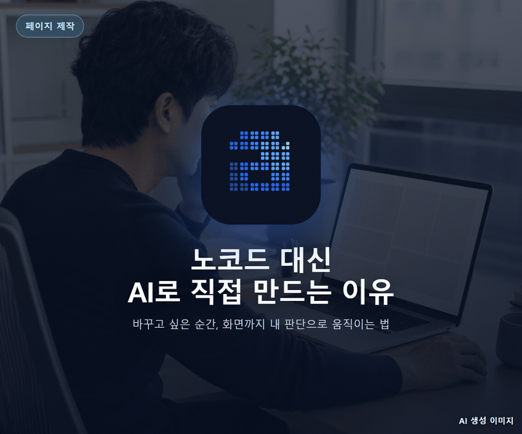 노코드 대신 AI로 직접 만드는 이유