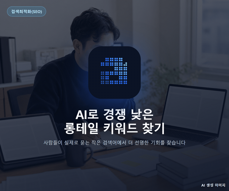 AI로 경쟁 낮은 롱테일 키워드 찾기