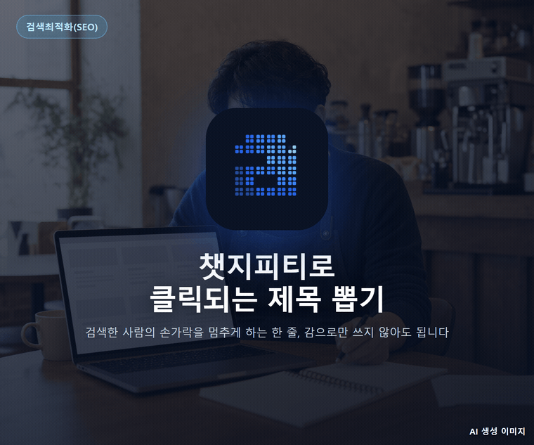 챗지피티로 클릭되는 제목 뽑기